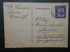 GERMANY GERMANY Generalgouvernement Reich 1940 „View“ 12 gr. Postcard USED