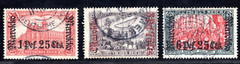 GERMANY OFFICES IN MOROCCO 1911 SCOTT #54, 56, 57 USED MI. #55, 56, 57 CERTIFIED