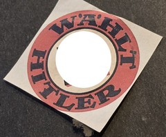 Nazi Germany Postage Propaganda Stamp Label Third Reich WW2 Wahlt AH