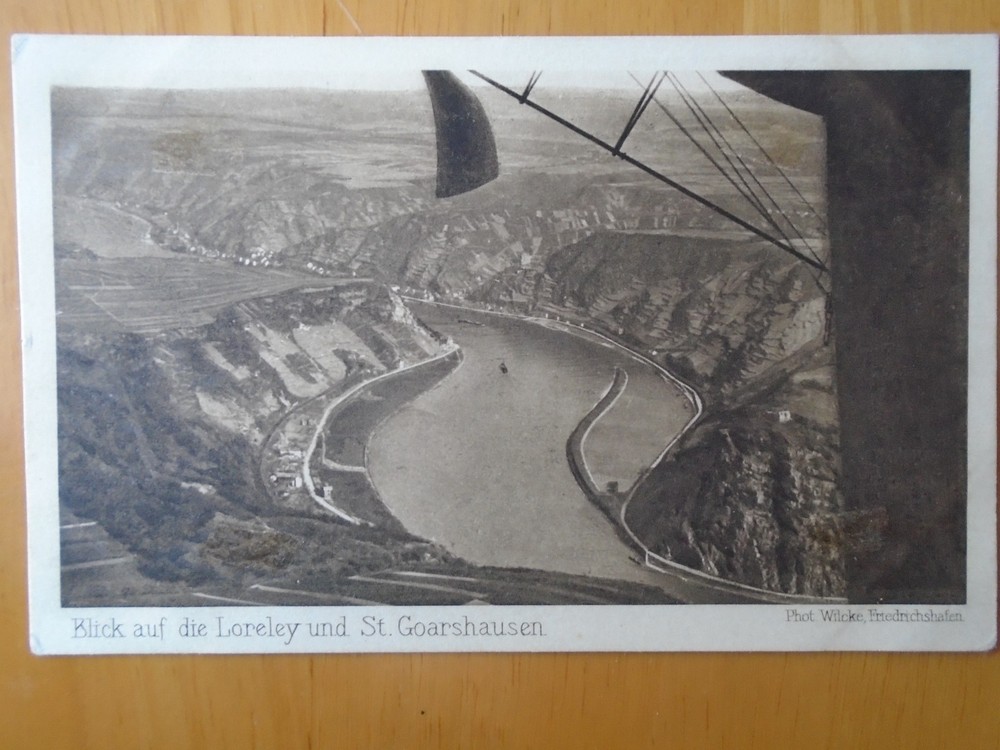 German Zeppelin Viktoria Luise Official postcard faint An Bord cds pmk 20/7/1914