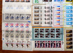 Bund ten sheet collection 34 KB stamp FRG 10 rubber ESST Bonn