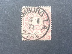 Germany-Northern District 1869 1g Rose used. P47