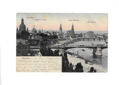 GERMANY 1907 Picture Post Card sent from Frankfurt to U.S. – soiled