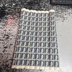 Germany Deutsches Reich WWII Hitler Head 2RM Stamps 3 Full Sheets 300 Stamps