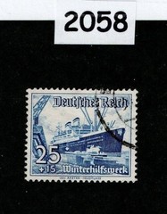 Used stamp Scott B114 1937 Winter relief Culture fund Germany #2058