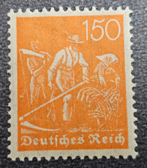 Stamp Germany Deutsches Reich 150 Pfennig 1921 Mi. Nr. 169 [🇩🇪39495-15]