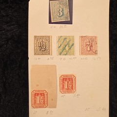 1800’s LOT OF GERMAN STATES STAMPS BERGEDORF, BERN, REVENUE, PAYER AND MORE #50