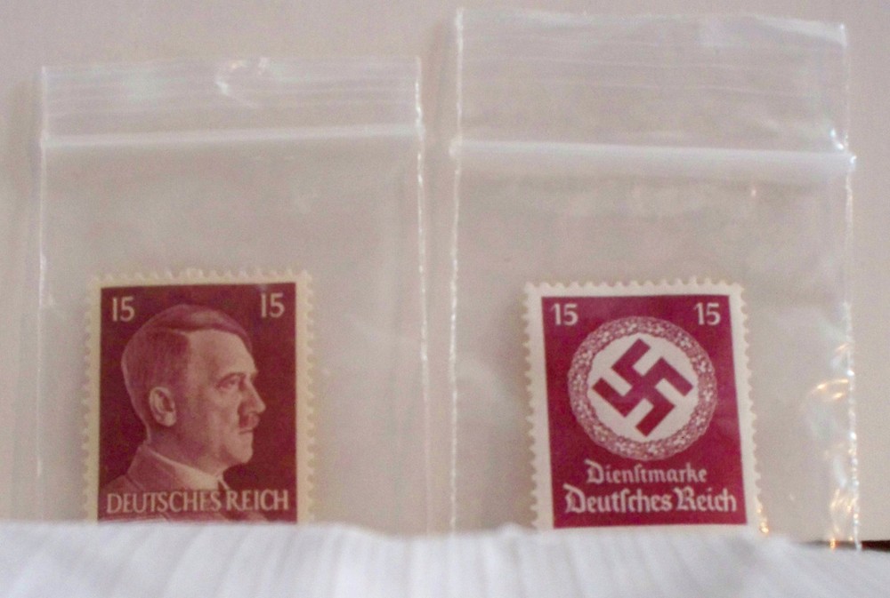 WW2 Hitler Swastika Stamp Set – Matched 15 Pfg – MNH Nazi Germany Lot