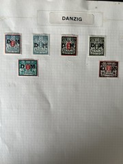 DANZIG – Stamp Pages- Mint & Used- Study Scans