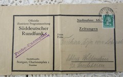 🤩🤩 OSBURGH – GERMANY. 1927. STUTTGART. NEWSPAPER WRAPPER. SUDDEUTSCHER RUNDFUN