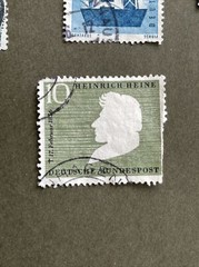 West GERMANY 1956, Used 10 Stamps, VF Condition, See Photos