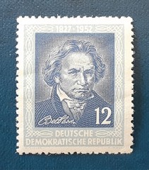 DDR Germany 1952 12Pf MH Beethoven Mi 300 Scott 96 Yt 52 Sg E57 XF 2456-1