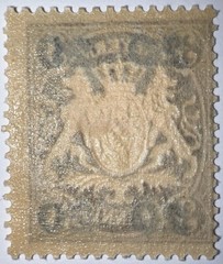 Travelstamps: 1920 Germany Bayern Overprint Stamp Scott#237, Mi 177 – Mint Og Lh