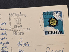 INTERESTING! Third Reich HDK Munchen House of Art Postcard Mailed in 1967!~