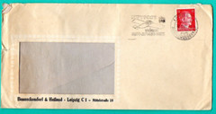 GERMANY OCCUPATION LATVIA 1943s. Cover with 12 Pf stamp, USED LEIPZIG 353