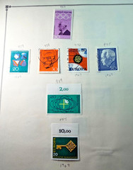 Germany Lot of 7 Stamps 1967-68 Scott Catalog Range 970-989 Mix CXL,MH,MNH