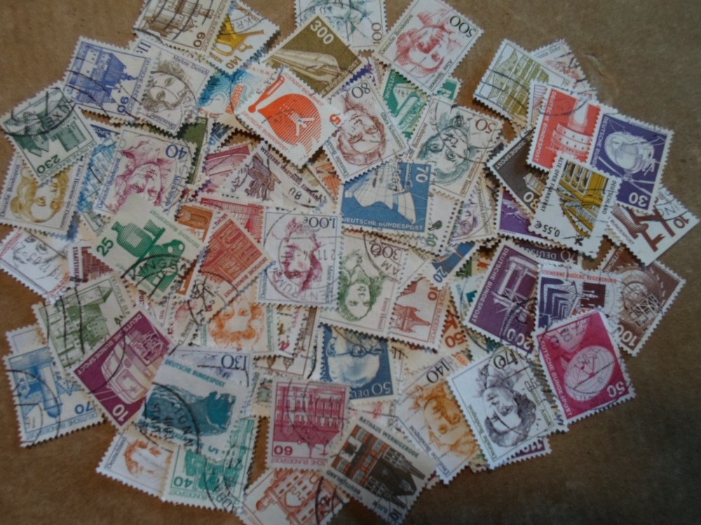 Collection lot 110+ different West & Modern Germany small stamps – 1970-recent