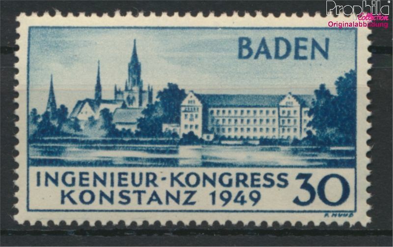 Franz. Zone-Baden 46I (complete issue) unmounted mint / never hinged 1 (9687976