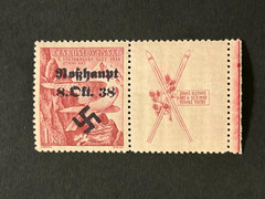 SUDETENLAND WWII-GERMAN OCC. Local ovpt (ROSSHAUPT) 1 Kc. MNH /s2 #526