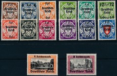 Stamp Germany Mi 716-29 1939 WW2 Reich Danzig Empire Port Poland Overprint MNH