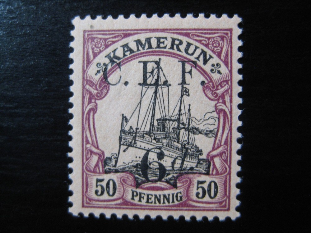 KAMERUN GERMAN COLONY Mi. #8 mint CEF overprint stamp! CV $26.50