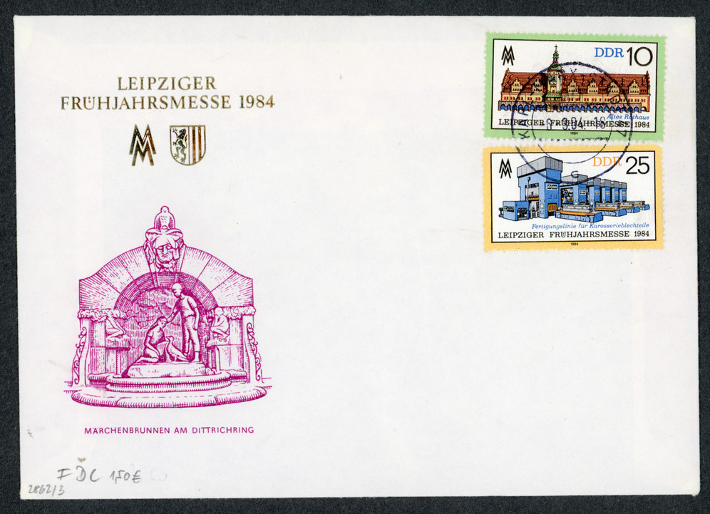 Leipzig Spring Fair 1984 FDC #2403 2404 Karl-Marx-Stadt German Democratic Republ