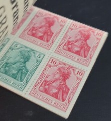 Rare German Empire Stamp Booklets MH 13 1920 & MH 14 1921 Deutsches Reich MNH