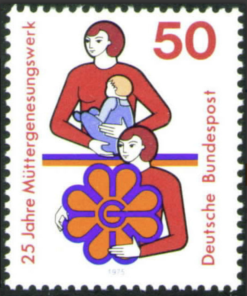 BRD FRG #Mi831 MNH 1975 Mother Child Emblem [1154 YT680 SG1725]