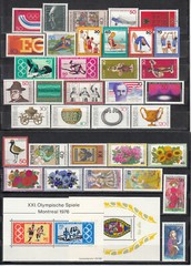 Germany 1976 + 1977 – complete year sets – MNH (b5)