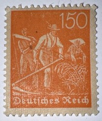 Travelstamps: 1922 Germany Deutsches Reich 150pf Stamp Scott #175/Mi 189 MOGNH.