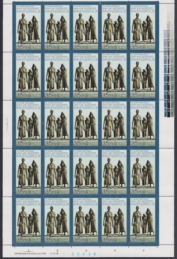 GERMANY DDR Sc #2772 (ITEM0241) RAVENSBRUCK CONCENTRATION CAMP (See Description)