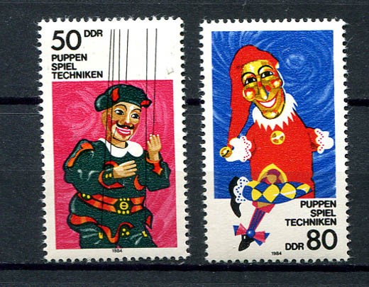 Germany – DDR : Marionettes set from 1984 – mint NH