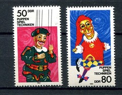 Germany – DDR : Marionettes set from 1984 – mint NH