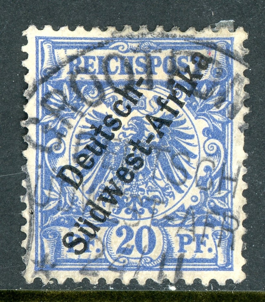 Germany 1897 SWA Southwest Africa 20 Ultra Eagle Scott #4 VFU Y73