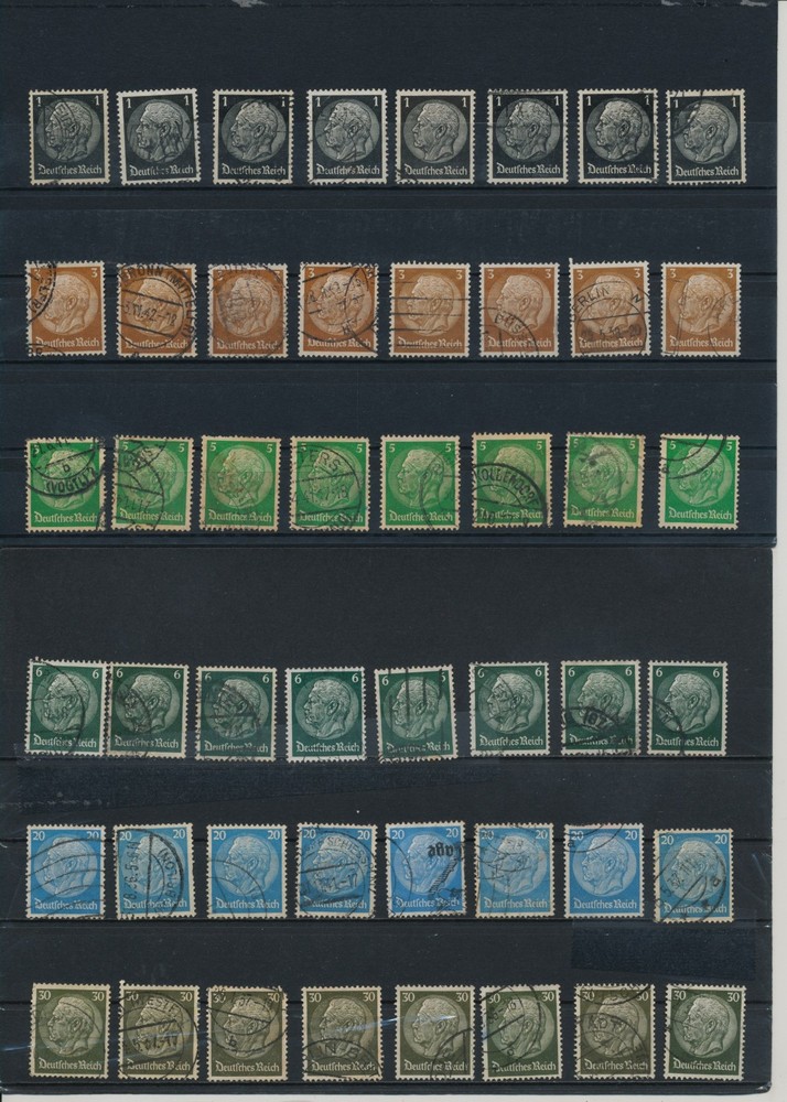 Germany, Deutsches Reich, Nazi, liquidation collection, stamps, Lot,used (BO 13)