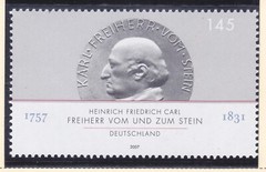 Germany 2460 MNH 2007 Heinrich Friedrich Carl Freiherr vom und zum Stein Issue
