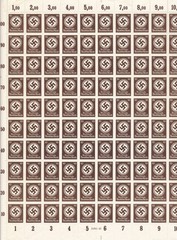 Stamp Germany Official Sheets WWII 3rd Reich 20 Selections MNH