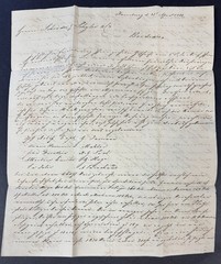 Germany, 1831 Stampless Cover/2 Page Folded Letter, from Hamburg to Bordeaux