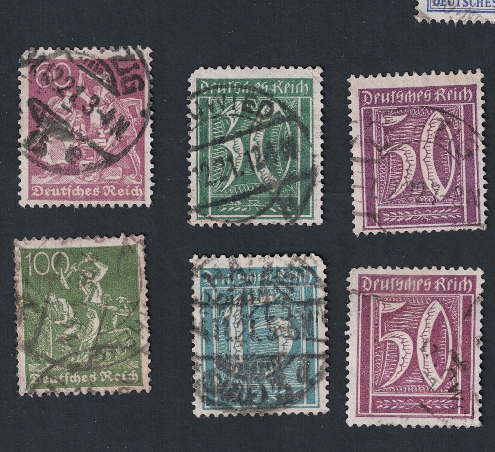 GERMAN EMPIRE STAMPS 1920 1921 USED……………         133