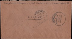Germany Michel #927, 956 Hamburg, registered, 1947