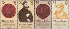 Germany-GDR 500th Birthday Martin Luther 1982 MNH-6 Euro