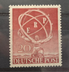 Germany – Berlin 1950 European Recovery Programme, hinged mint single value