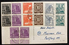 1948 Murnau Germany RPPC Postcard Cover Locally Used Traffic Office Sc#561