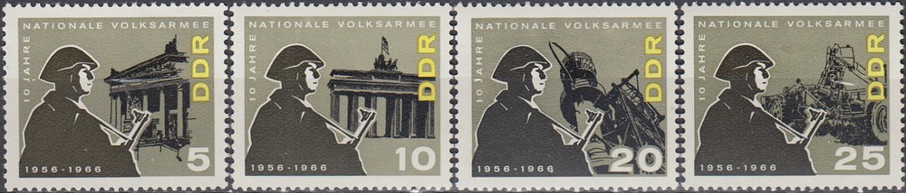 Germany-GDR 10th Ann People’s Army 1966 MNH-3,50 Euro