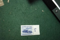 Stamp Set B141-143 1939 Nurburgring overprint Berlin Auto show Volkswagen