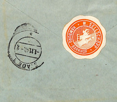 GERMANY/DANZIG Overprint WW2 Mixed Franking Cover Hamburg Reg 1940 (Poland)WG14