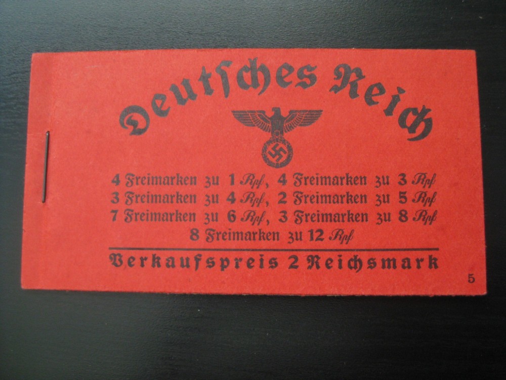 THIRD REICH Mi. #MH 37.1 scarce mint MNH stamp booklet! CV $420.00