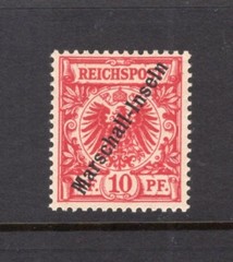 Marshall Islands 1897 „Marschall-Inseln“ 10pf Single Mint NH #3 CV$150