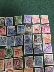 Germany Deutsches Reich Hyperinflation Stamp Lot 1920s Overprint Tausend Mark Us