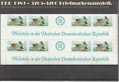 DDR 1989 Satz 8er-Block Briefmarkenausstellung 3265-3266 postfrisch ungestempelt